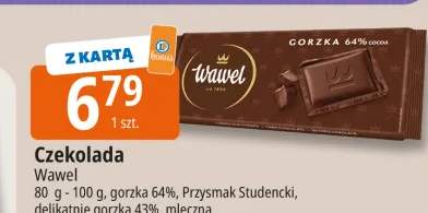 Czekolada Wawel gorzka 64%