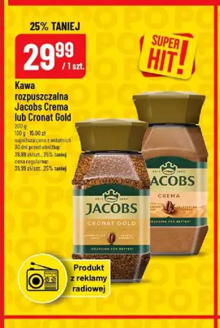 Kawa rozpuszczalna Jacobs Cronat Gold