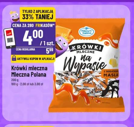 Krówki mleczne na wypasie z dodatkiem masła Mleczna Polana