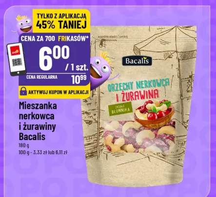Mieszanka nerkowca i żurawiny Bacalis