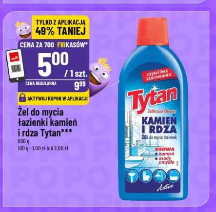 Żel do mycia łazienki kamień i rdza Tytan