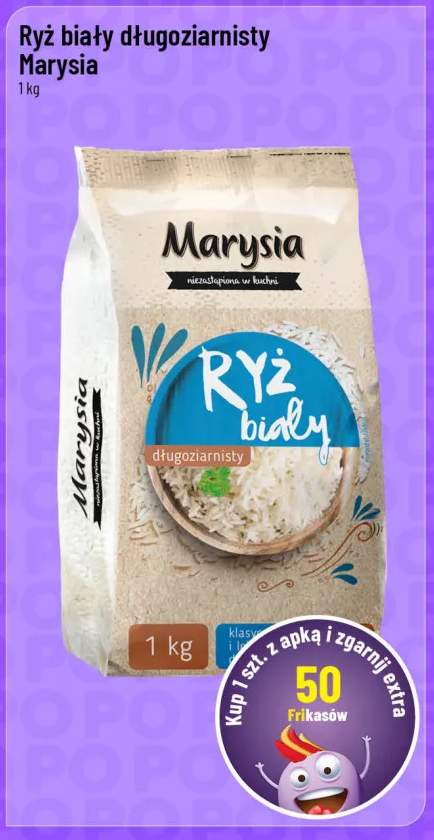 Ryż biały długoziarnisty Marysia