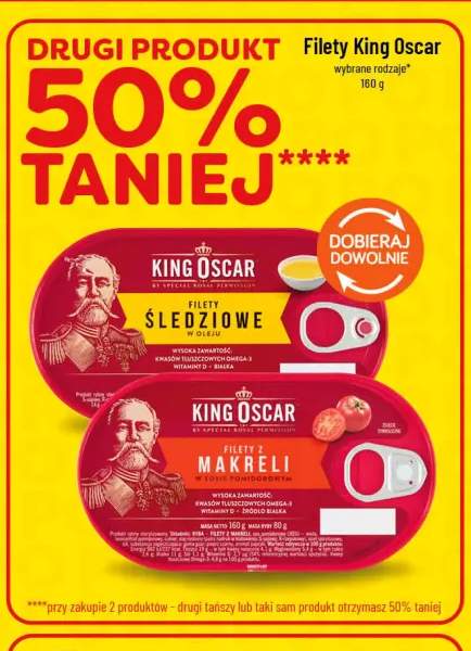 Filety z makreli w sosie pomidorowym King Oscar