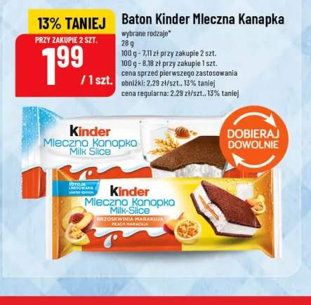 Baton Kinder Mleczna Kanapka