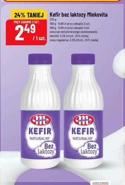 Kefir bez laktozy Mlekovita