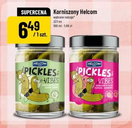 Korniszony Helcom Pickles Vibes w zalewie pieprzno-czosnkowej