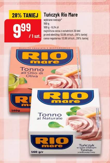 Tuńczyk Rio Mare w oliwie z oliwek