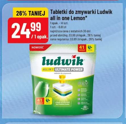 Tabletki do zmywarki Ludwik all in one Lemon