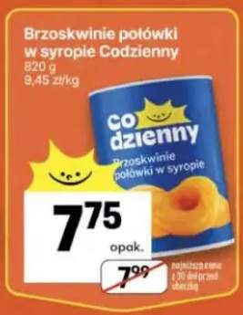 Brzoskwinie połówki w syropie Codzienny