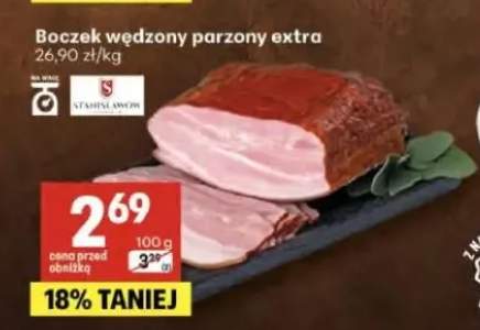 Boczek wędzony parzony extra Stanisławów