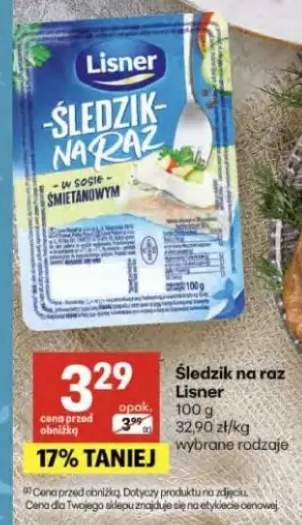 Śledzik na raz Lisner w sosie śmietanowym