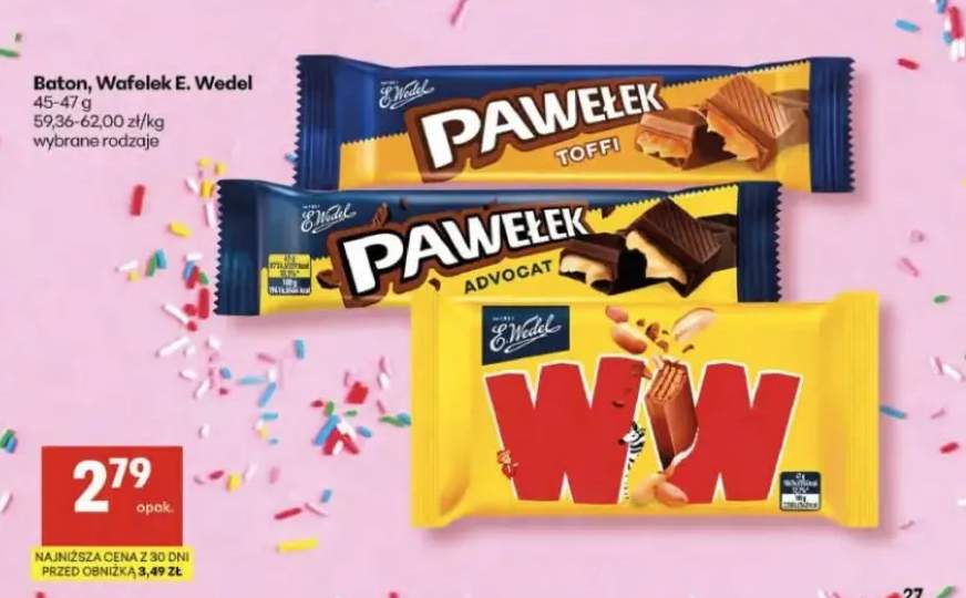 Baton Pawełek toffi E.Wedel