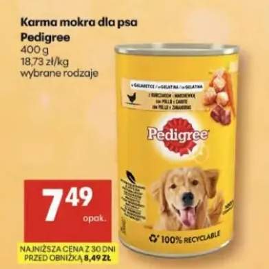 Karma mokra dla psa Pedigree z kurczakiem i marchewką