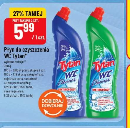 Płyn do czyszczenia WC Tytan