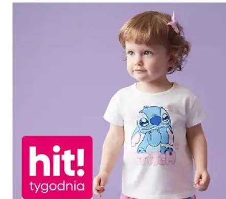 Koszulka niemowlęca Disney Stitch 100% bawełny dziewczęca