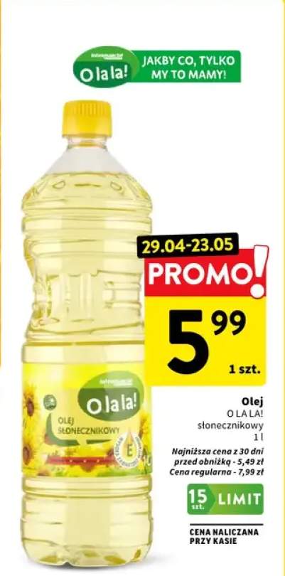 Olej słonecznikowy O LA LA!