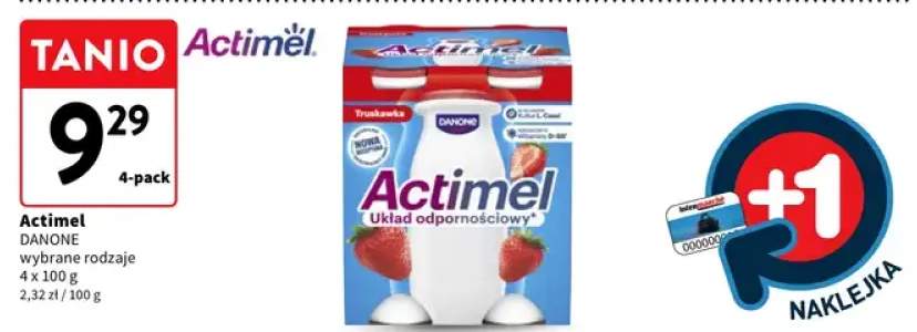 Actimel Danone truskawkowy