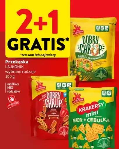 Przekąska Lajkonik wybrane rodzaje