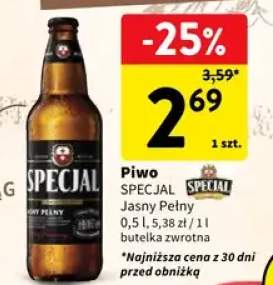 Piwo Specjal Jasny Pełny butelka zwrotna
