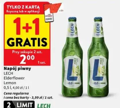 Napój piwny Lech Elderflower Lemon