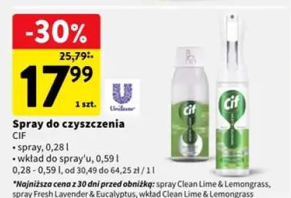 Wkład do spray'u Cif Clean Lime & Lemongrass