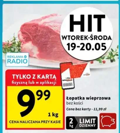 Łopatka wieprzowa bez kości