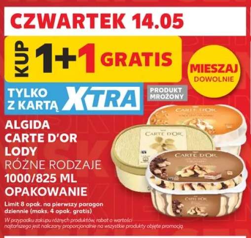 Lody Algida Carte D'Or Salted Caramel 1000/825ml