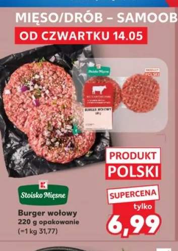 Burger wołowy Stoisko Mięsne