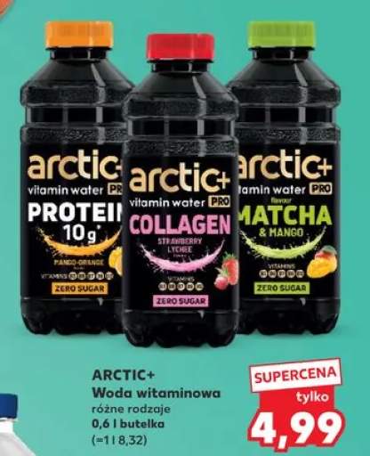 Woda witaminowa ARCTIC+ Collagen Strawberry Lychee