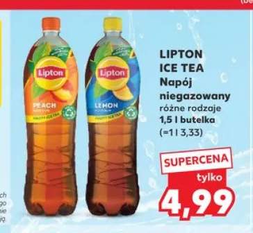 Napój niegazowany Lipton Ice Tea Peach 1,5l