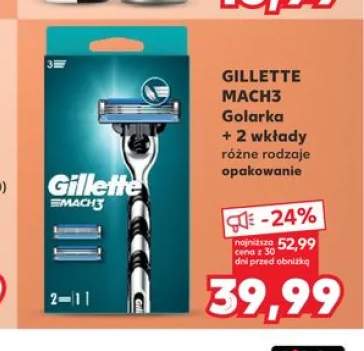Golarka Gillette Mach3 + 2 wkłady