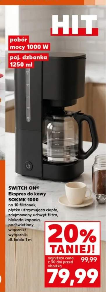 Ekspres do kawy Switch On SOKMK 1000 1000W