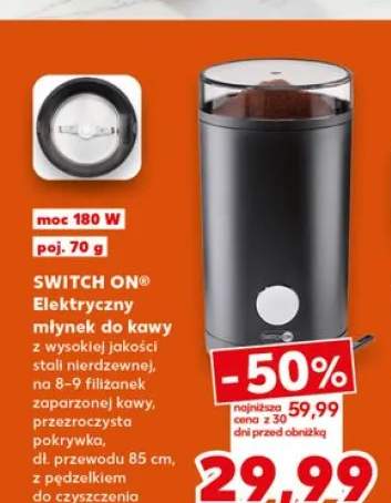 Elektryczny młynek do kawy Switch On 180W