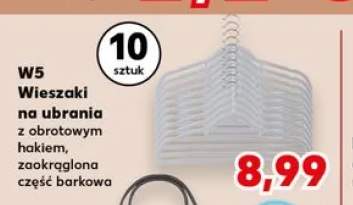 Wieszaki na ubrania z obrotowym hakiem zaokrąglona część barkowa W5 10-pak