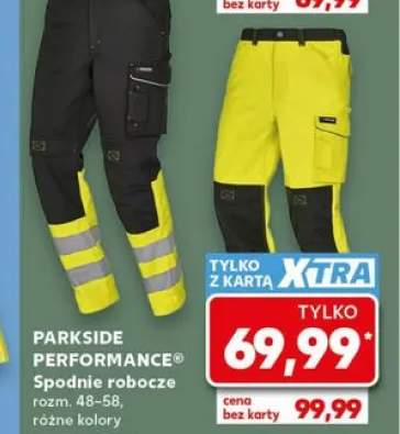 Spodnie robocze PARKSIDE PERFORMANCE rozm. 48-58
