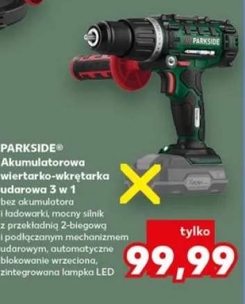 Akumulatorowa wiertarko-wkrętarka udarowa 3 w 1 PARKSIDE