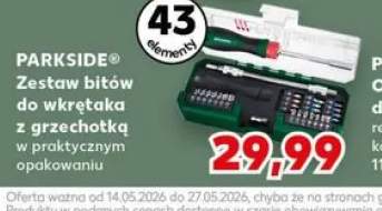 Zestaw bitów do wkrętaka z grzechotką PARKSIDE