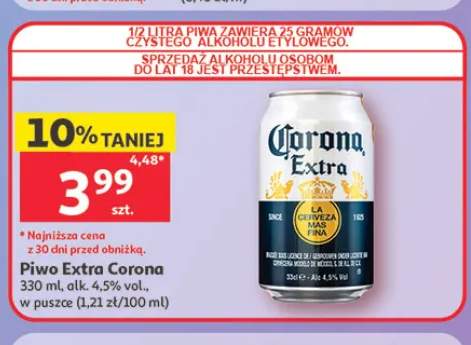 Piwo Extra Corona w puszce alk. 4,5% vol.