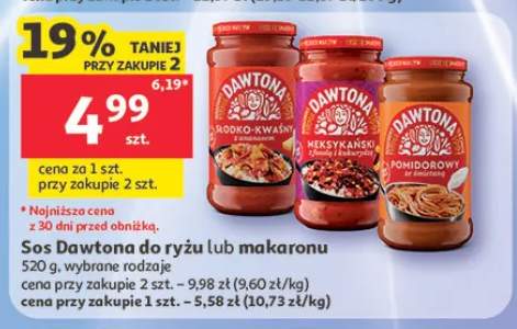 Sos Dawtona do ryżu lub makaronu