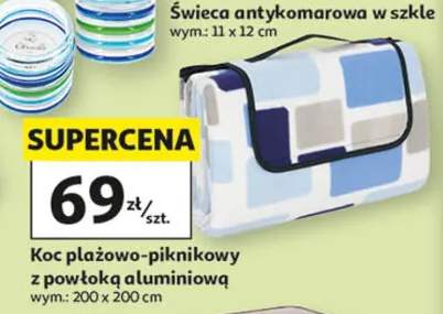 Koc plażowo-piknikowy z powłoką aluminiową 200x200cm