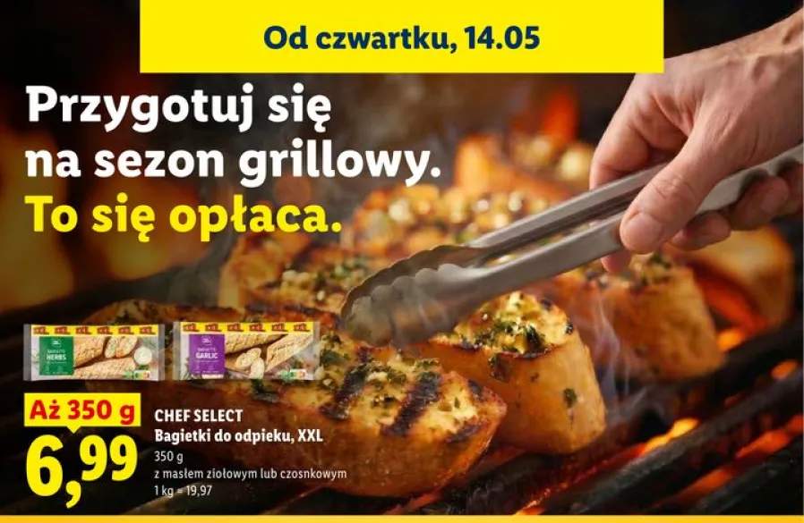 Bagietki do odpieku Chef Select z masłem ziołowym XXL