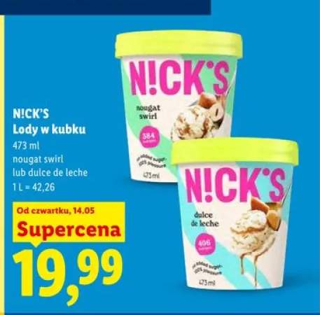 Lody w kubku N!CK'S