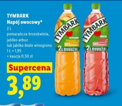 Napój owocowy Tymbark pomarańcza-brzoskwinia