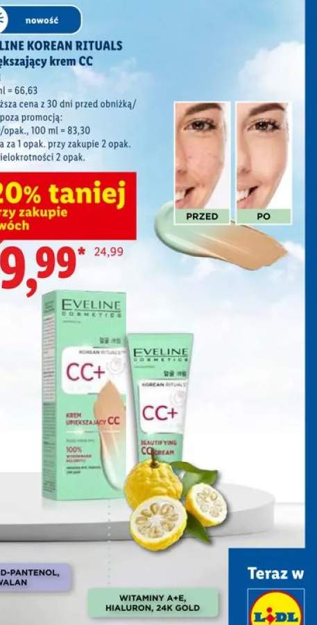 Upiększający krem CC Eveline Cosmetics Korean Rituals
