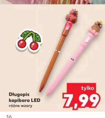 Długopis kapibara LED