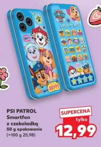 Smartfon z czekoladką PSI PATROL