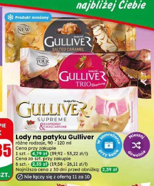 Lody na patyku Salted Caramel Gulliver