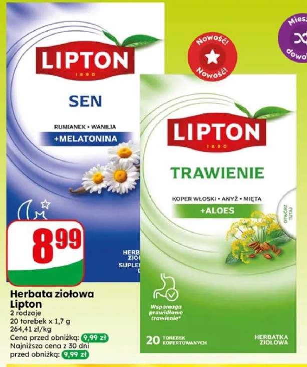 Herbata ziołowa Lipton Sen