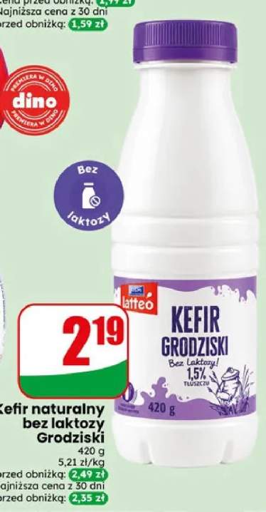 Kefir naturalny bez laktozy Grodziski