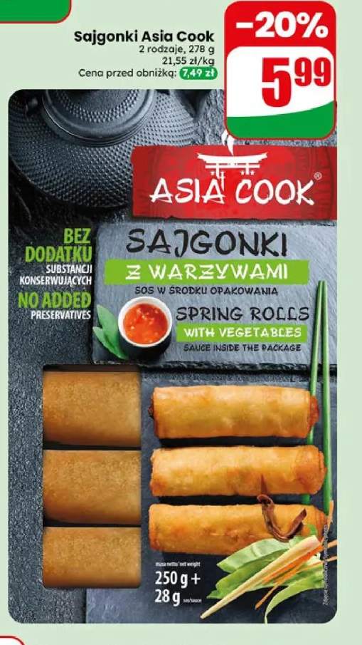 Sajgonki z warzywami Asia Cook